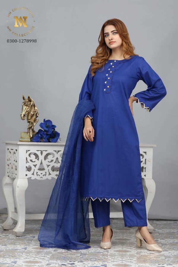 KHADDAR Shirt & Trouser Set – Plain + Customizable| MN-KH-78611|Ready to wear