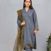 KHADDAR Shirt & Trouser With Plain +Customize| MN-KH-7869|Ready to wear - Image 4