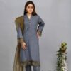 KHADDAR Shirt & Trouser With Plain +Customize| MN-KH-7869|Ready to wear - Image 3