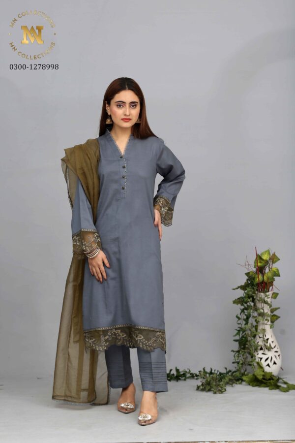 KHADDAR Shirt & Trouser With Plain +Customize| MN-KH-7869|Ready to wear