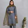 KHADDAR Shirt & Trouser With Plain +Customize| MN-KH-7869|Ready to wear - Image 2